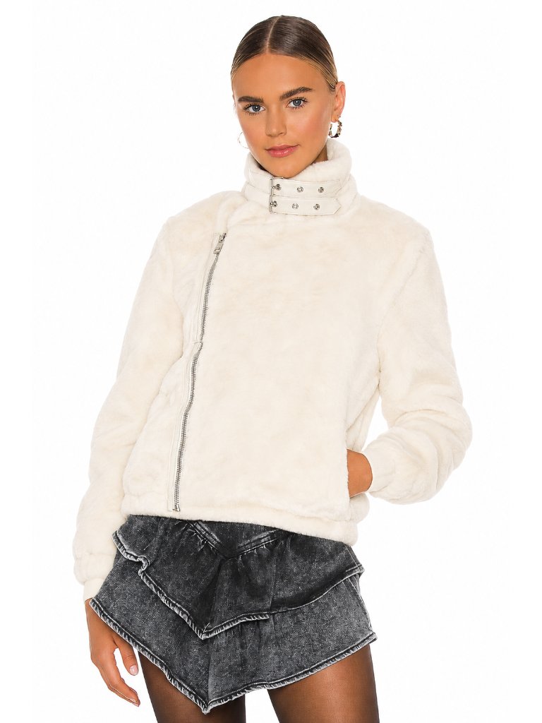 Hot Item!Bubish Orlando Faux Fur Jacket In Cream — image 3 of 8